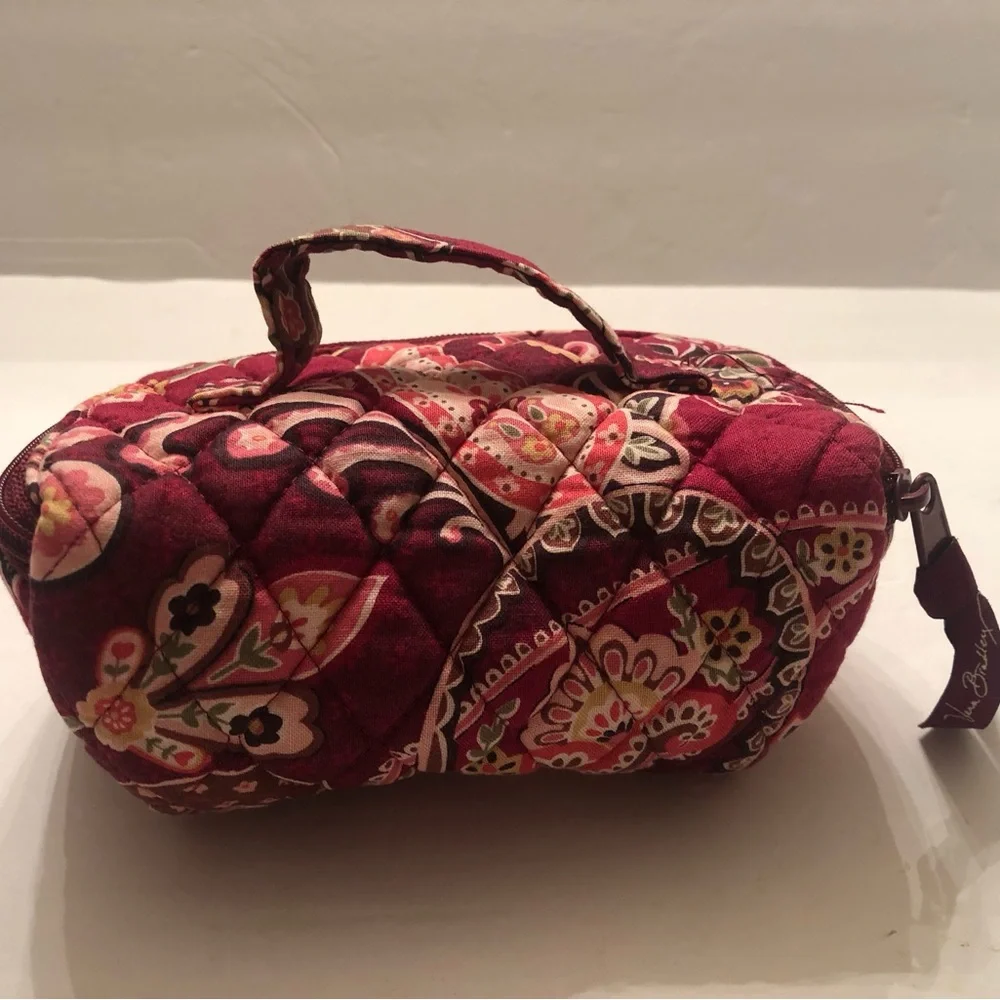 Vera Bradley jewelry organizer, Plum, coral, green - Picture 3 of 9